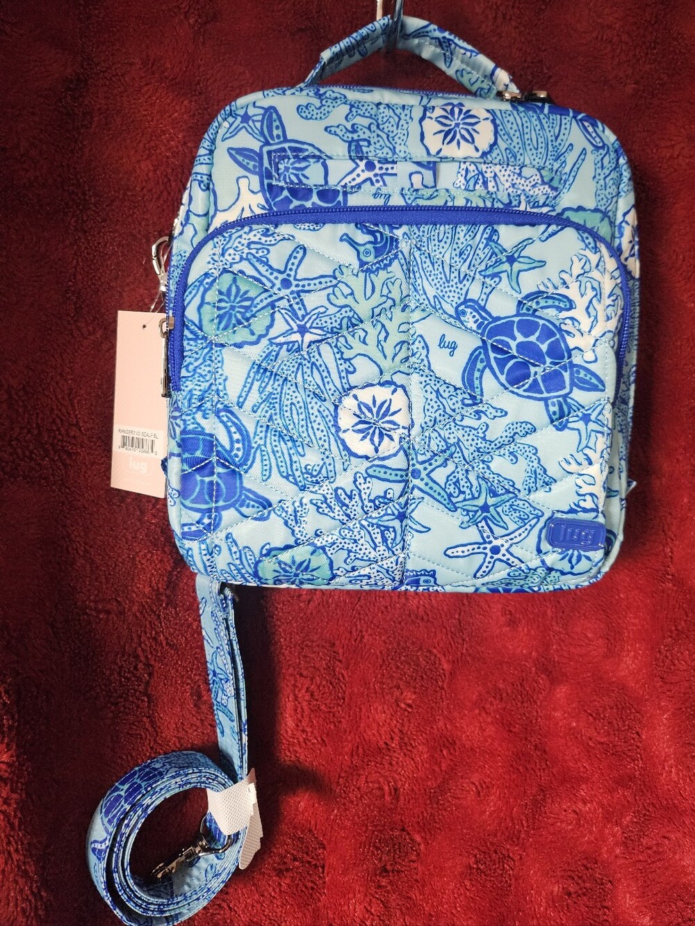 NWT Lug Ranger 2 In Sealife Blue - Beach Resort Or Cruise Travel Crossbody - Picture 2 of 9